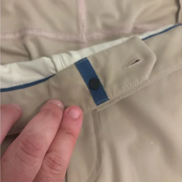 Lululemon ABC Classic-Fit Pant Warpstreme Size 38/34 Trench 5 Pocket - Picture 2 of 5